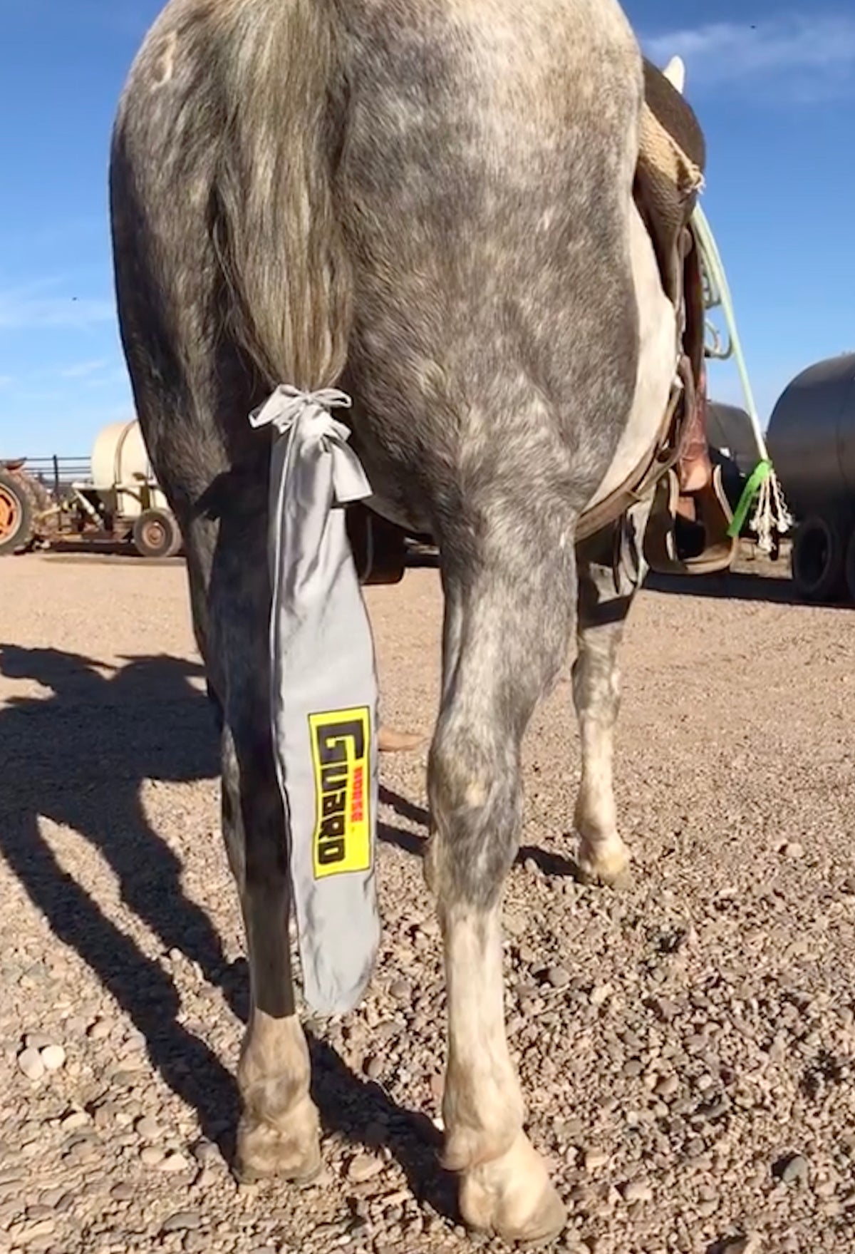 Grey Horse with Grey Horse Tail bag by Horse Guard